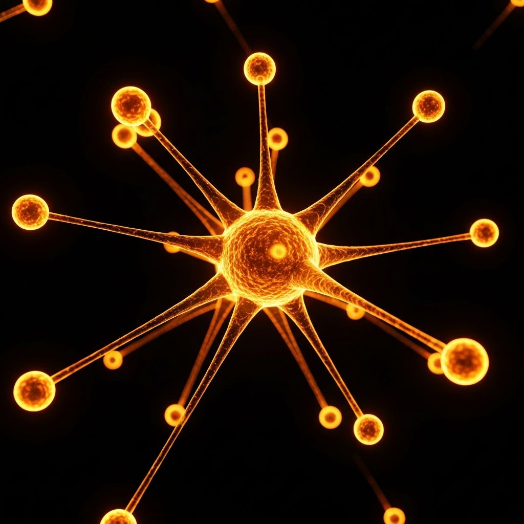 AI neural network representing the QuantumLead outreach engine
